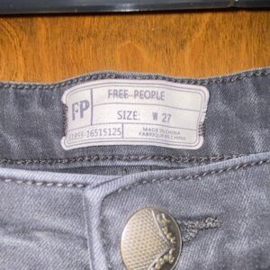 Free People Gray Flare & Wide Leg Jeans